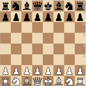 Diagram Showing a 64 Identical Square Chess Board: 8×8 Grid