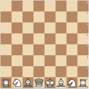 Setting up the chessboard: king