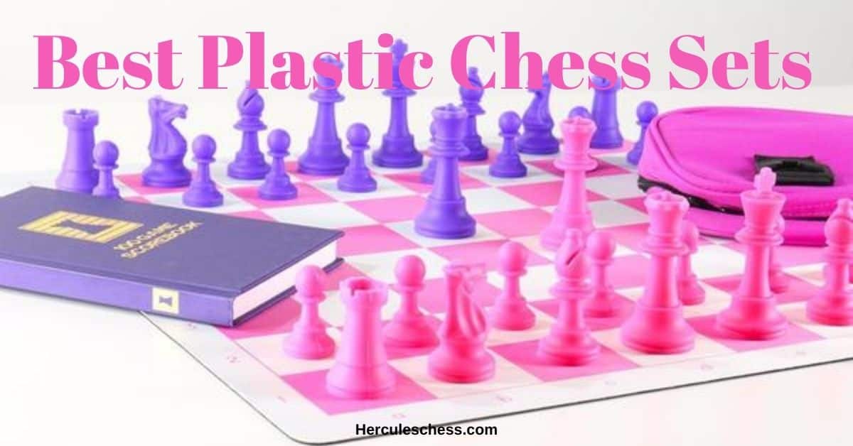 Roll-up Plastic Chess Set Rollable 18" Cloth Board for Adults Kids Outdoor 