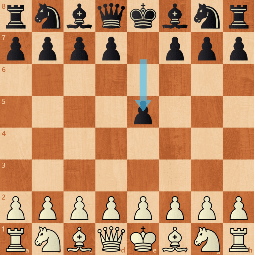 e5 black's first move